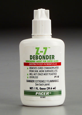 DEBONDER DESCOLANTE P/ COLA CIANOCRILATO SOLVENTE 28,35gr Z-7