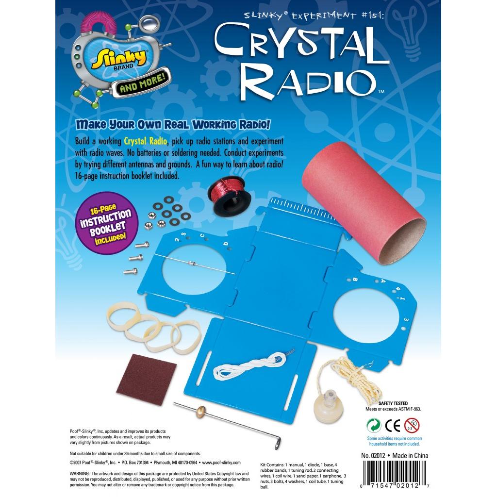 RADIO CRISTAL GALENA FUNCIONA SEM ENERGIA ELÉTRICA Educação e Ciência