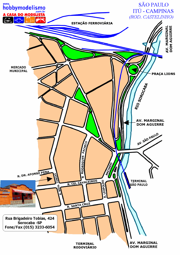 mapa de localizacao A Casa do Modelista